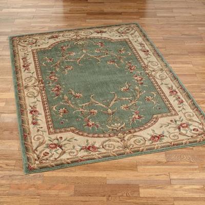 Nourison / Exclusives "Kamari II Rectangle Rug, 3'6"" x 5'6"", Slate Green"
