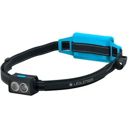 NEO5R: Leistungsstarke Lauf-Stirnlampe in Blau von Ledlenser, 600 Lumen, 100 Leuchtweite, 35h Laufzeit