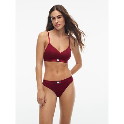 Bralette-BH "SHINE WB BRALETTE LIFT", Damen, Gr. XS (34), N-Gr, rot (rouge), Jersey, Obermaterial: 90% Baumwolle, 10% Elasthan, TOMMY HILFIGER UNDERWEAR, körpernah, BHs