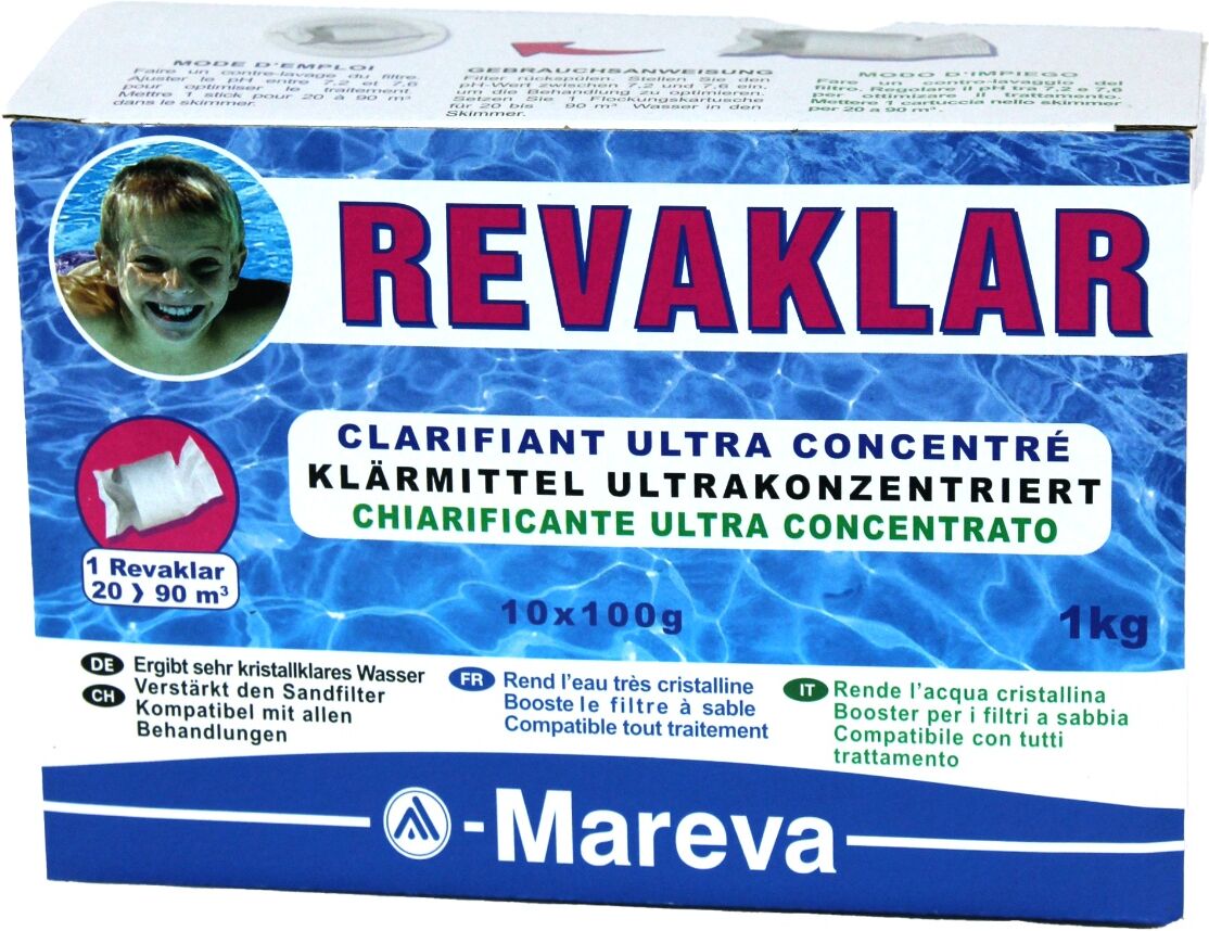 Clarifiant ultra concentré Mareva REVA-KLAR cartouches 1kg