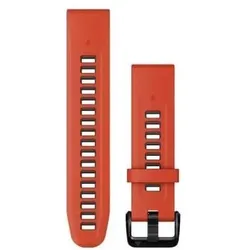 Garmin Acc,epixPRO (g2),20mm QuickFit Fl Red (20 mm, Silikon), Uhrenarmband, Rot