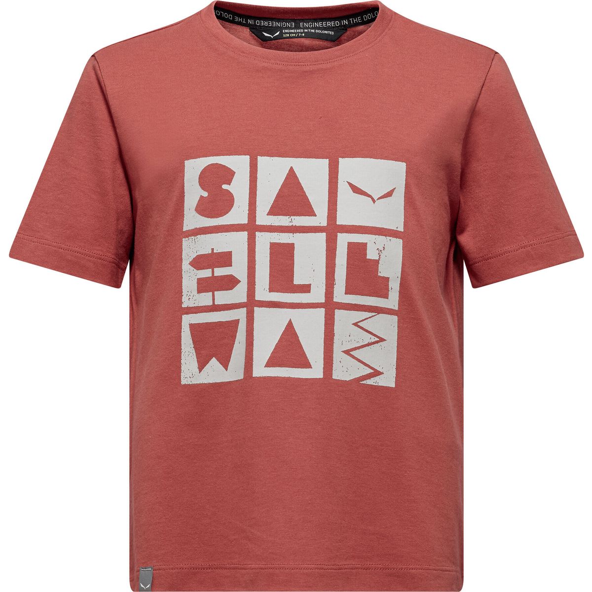 Salewa Kids Graphic T-shirt etruscan red (1980) 104 00-0000029211-1980-104