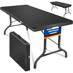 Kesser, Gartentisch + Balkontisch, Buffettisch Tisch klappbar Kunststoff 8 Personen mit Tragegriff (183 x 76 x 74 cm)
