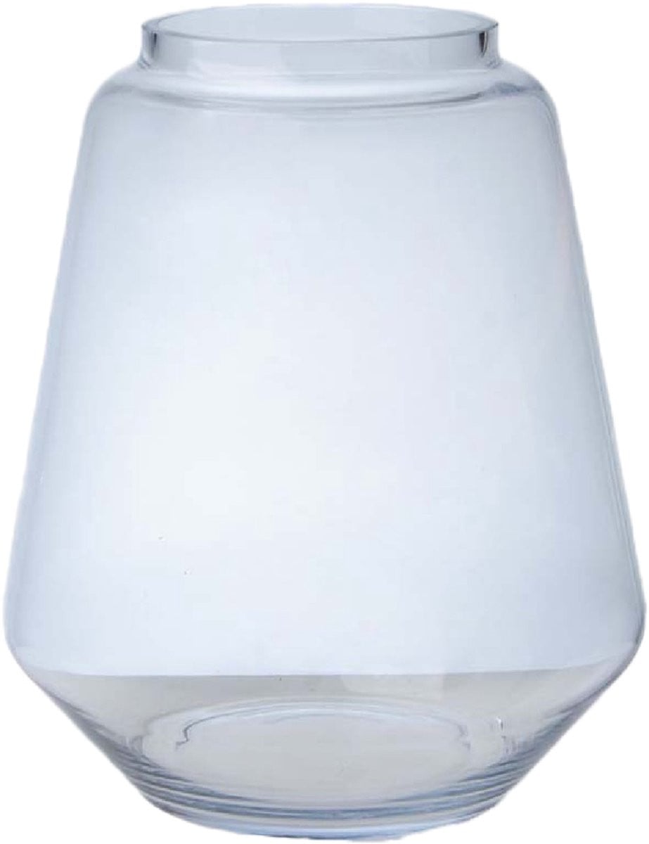 Hakbijl Glass Bloemenvaas Kiffa - transparant - glas - D27 x H32 cm