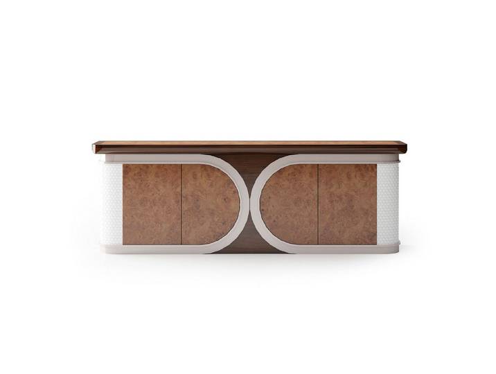 JVmoebel Kommode Braune Holz-Konsole im zeitlosen Design mit Stauraum (1 St), Made in Europe