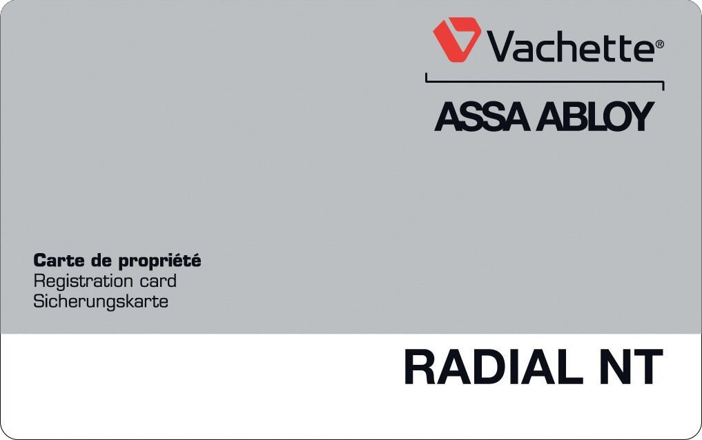 Verrou à double entrée Radialis V136 7743NT cylindre de 45 mm VACHETTE 27311000