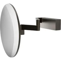 Vision R Unlit Kosmetikspiegel mit 5x Vergrößerung dunkles Metall matte für Wandmontage mit PVD-Beschichtung