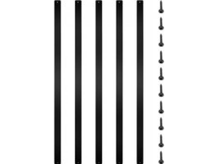VEVOR Terrassenbaluster, 16er-Pack Metall-Terrassenspindeln, 29,5 x 1 Zoll Treppenbaluster mit Schrauben, Terrassengeländer aus Aluminiumlegierung für Holz- und Verbundterrassen, stilvoller Baluster für Außentreppenterrassen