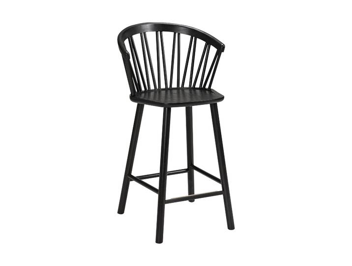 Hans K ZigZag Barstuhl mit Lehne 63cm Schwarz gebeizt