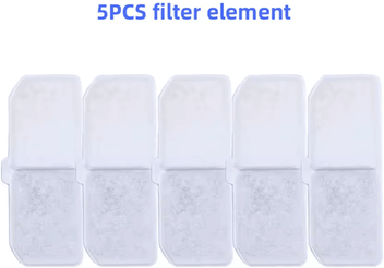 Inspire Curations AquaPure Activated Carbon Cat Fountain Filter Refills 5 Pcs