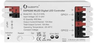 Uplift Essentials WLED ESP32 LED Controller With Mic For Addressable RGB Lighting esp8266 White