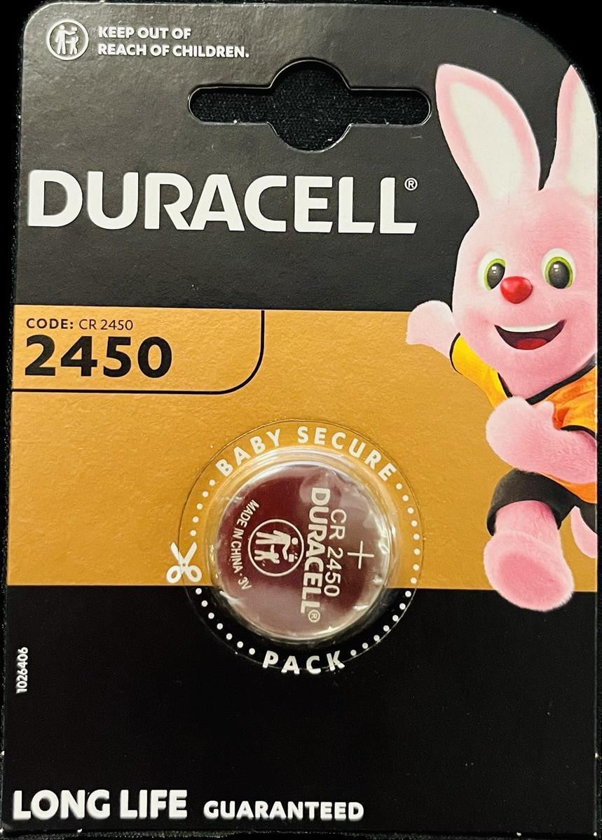 Opinel Duracell Lithium knoopcel CR2450, 3V / 486mAh