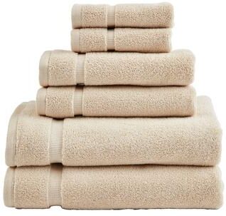 Splendid Super Soft 100% Cotton Oversized 6-Piece Bath Towel Set - Wash Towels (2), Hand Towels (2), Bath Towels (2)