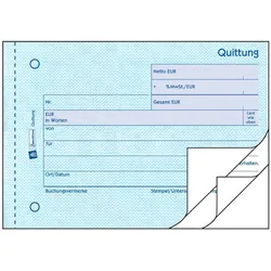 Avery, Formular, Formularbuch Quittung