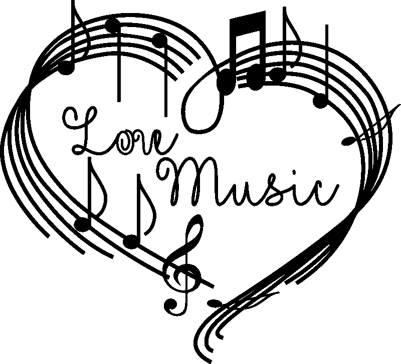 Ambiance-sticker Sticker citation musique Love music