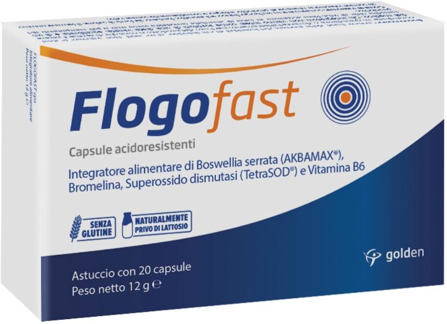 GOLDEN PHARMA Srl Golden Pharma, Flogofast, 20 Capsule