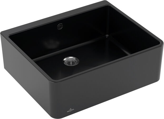 Villeroy und Boch Villeroy et Boch garniture de vidange 1 bac 636001S5 match0 à commande manuelle, ébène