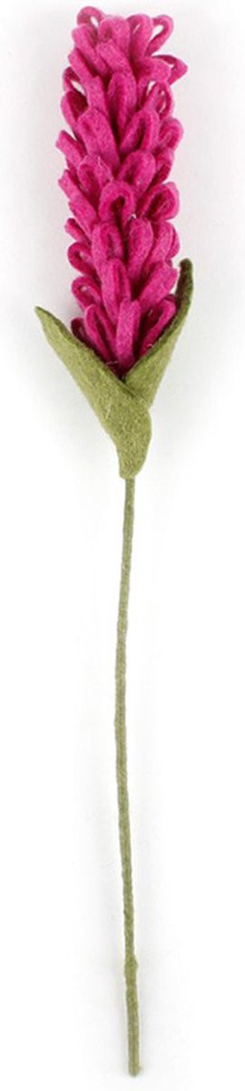 Hyacint Bloem Fuchsia Vilt - 40 cm