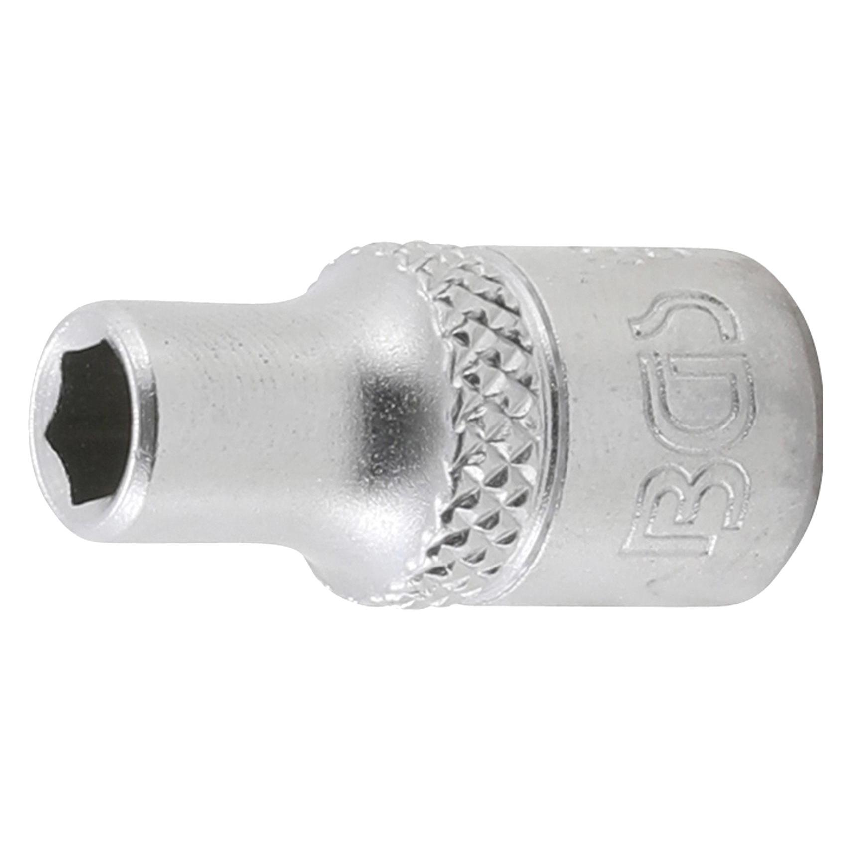 BGS Steckschlüssel-Einsatz Sechskant Antrieb Innenvierkant 6,3 mm (1/4") SW 3/16" (3/16") (10651)