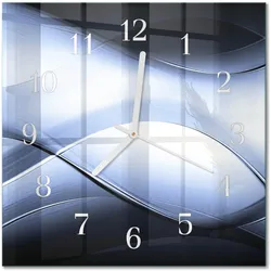 WANDUHR aus Glas 30x30 cm - Abstraktion