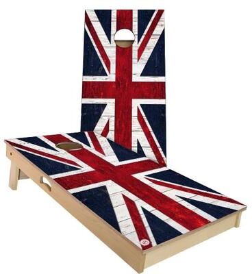 Skip's Garage UK United Kingdom Outdoor Cornhole Board Set