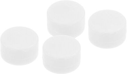 Mini-Rasseln weiß, 4 Stück, 2 cm