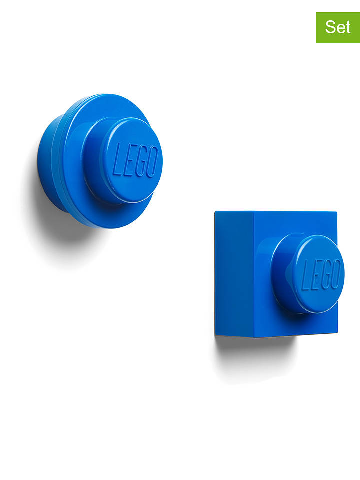 LEGO 2er-Set: Magnete "Iconic" in Blau - onesize
