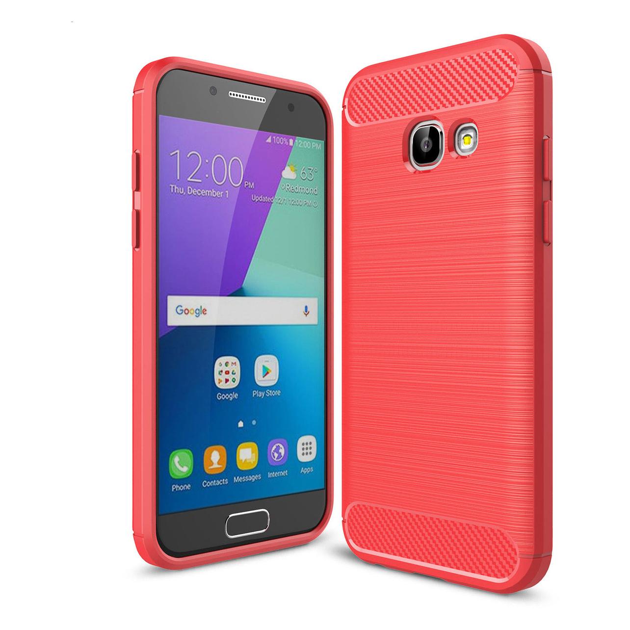 Pedea Carbon Case für Samsung Galaxy A5 2017, rot (Samsung Galaxy A5 (2017)) (11160431)