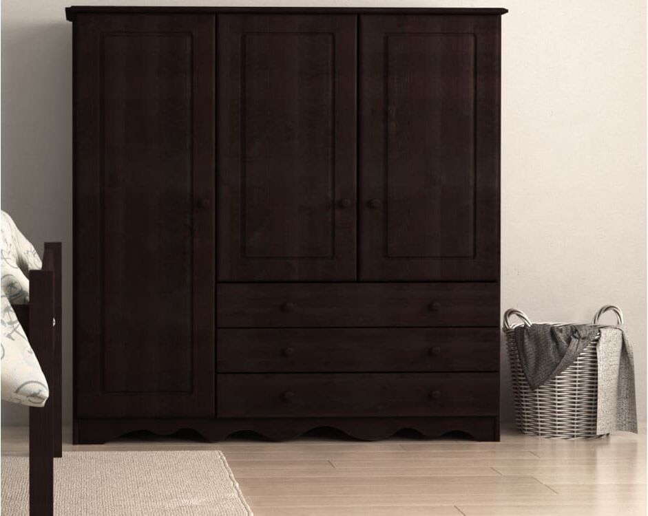 Loft24 Armario 3 puertas 3 cajones havana