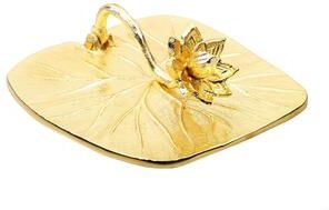 "Alice Pazkus 7""L Gold Napkin holder"