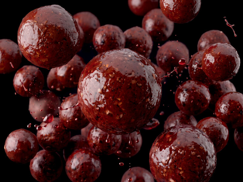 Bouillettes dippées Delphin BreaX/HotHELL Robin red-chilli-Saucisse/24mm/200ml Robin red-chilli-Saucisse/24mm/200
