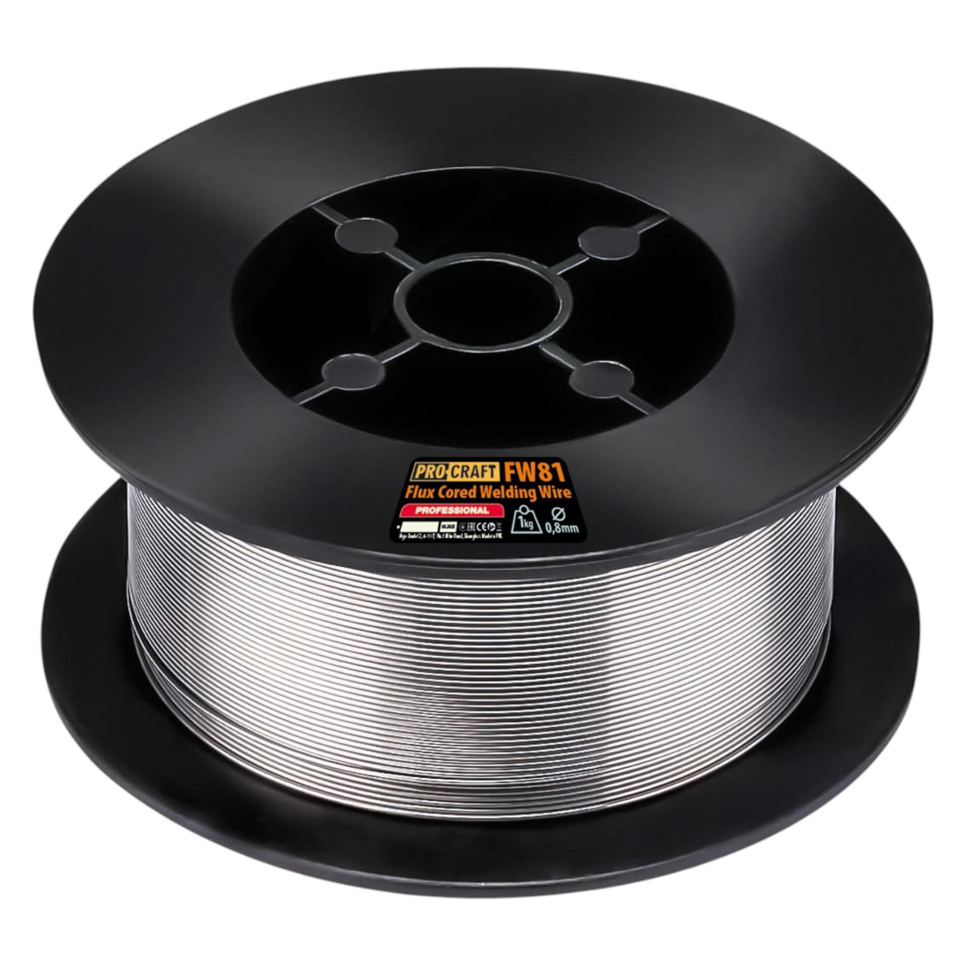 Procraft 5x FW81 Fülldraht Schweissdraht FLUX 0,8 mm 1,0 kg (FW81)
