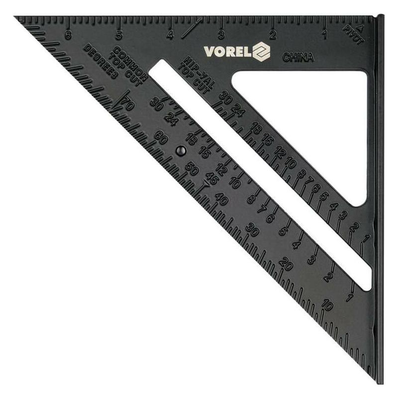 Toya Vorel Kątownik Aluminiowy Ze Stopką 250mm (25 cm, Aluminium) (18377)
