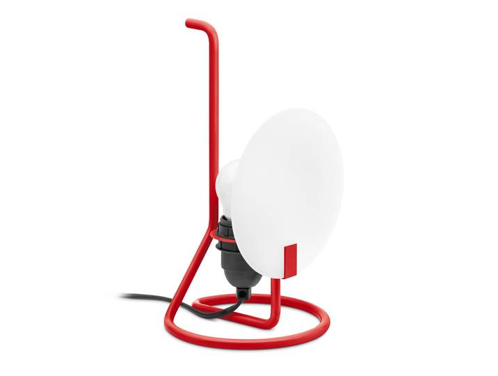 Lampe à poser Bugia, rouge, hauteur 26,3 cm - Stilnovo - Salon / séjour - Design - Métal - À ampoule unique
