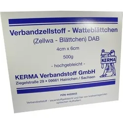 VERBANDZELLSTOFF WATTEBLÄTTCHEN hochgebl.4x6 cm 500 g