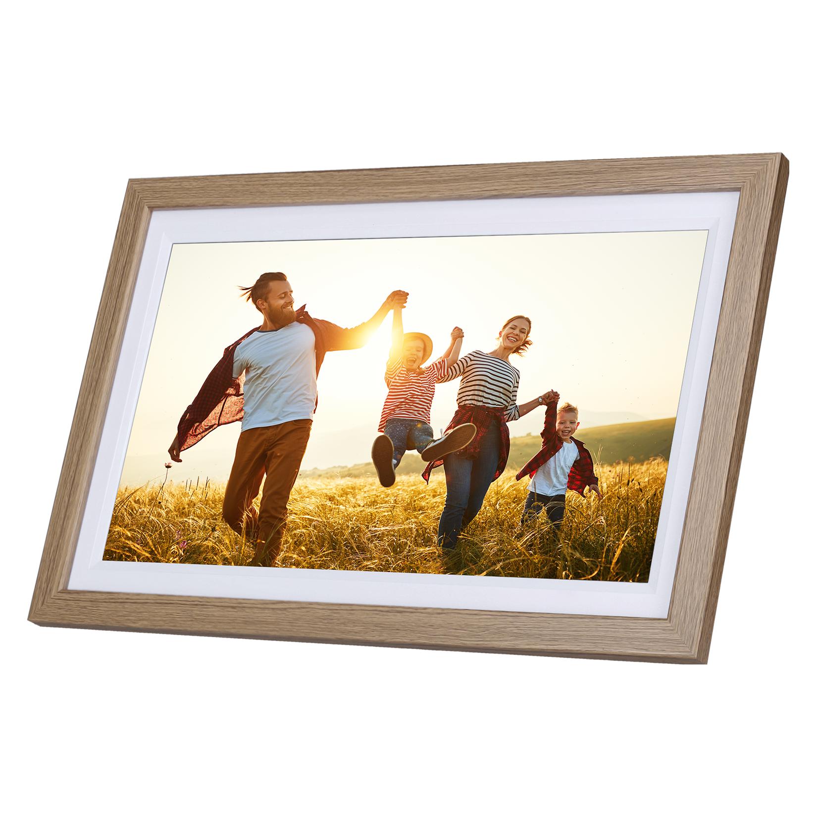 Rollei Digitaler Bilderrahmen Smart Frame WiFi 152 Holzoptik Eiche (15.60", 1920 x 1080 Pixel) (50016)