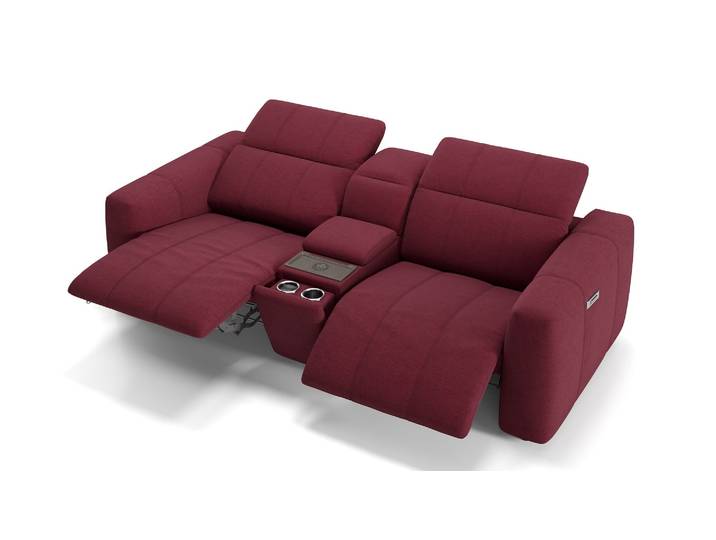 Stoff 2-Sitzer FLORIDA Kino Couch Relax Sofa