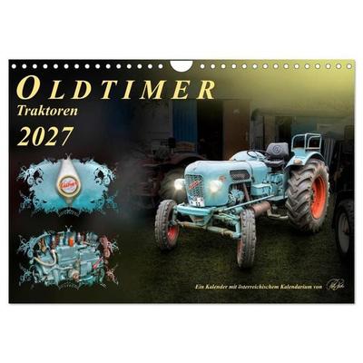 Oldtimer - Traktoren (Wandkalender 2027 DIN A4 quer), CALVENDO Monatskalender