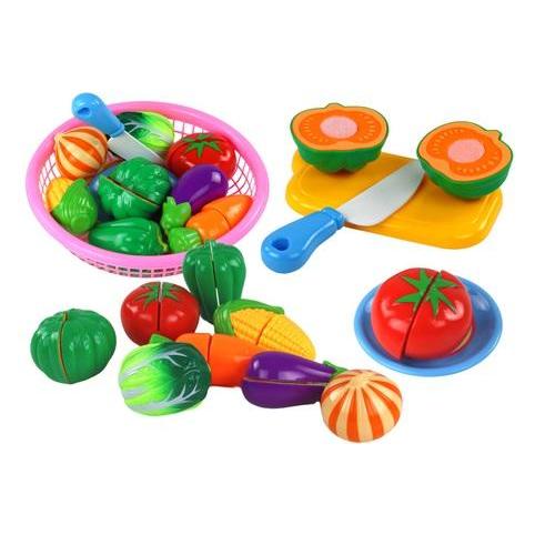 Lean Toys Gemüse mit Klettverschluss im Korb mit Zubehör (49779855)