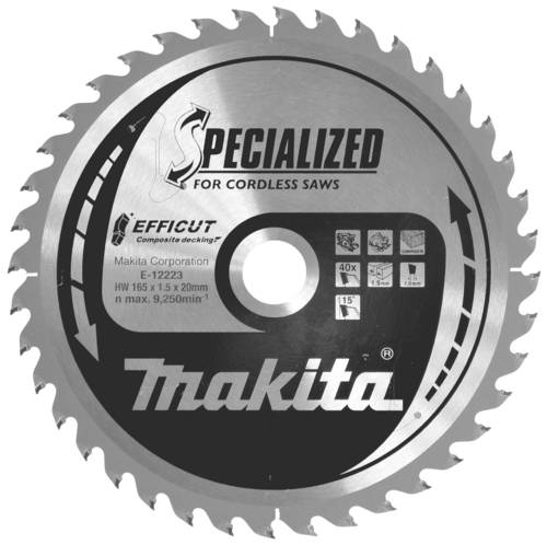 Makita Specialized EFFICUT - Kreissägeblatt - für Holz, Metall, faserverstärkte Kunststoffe