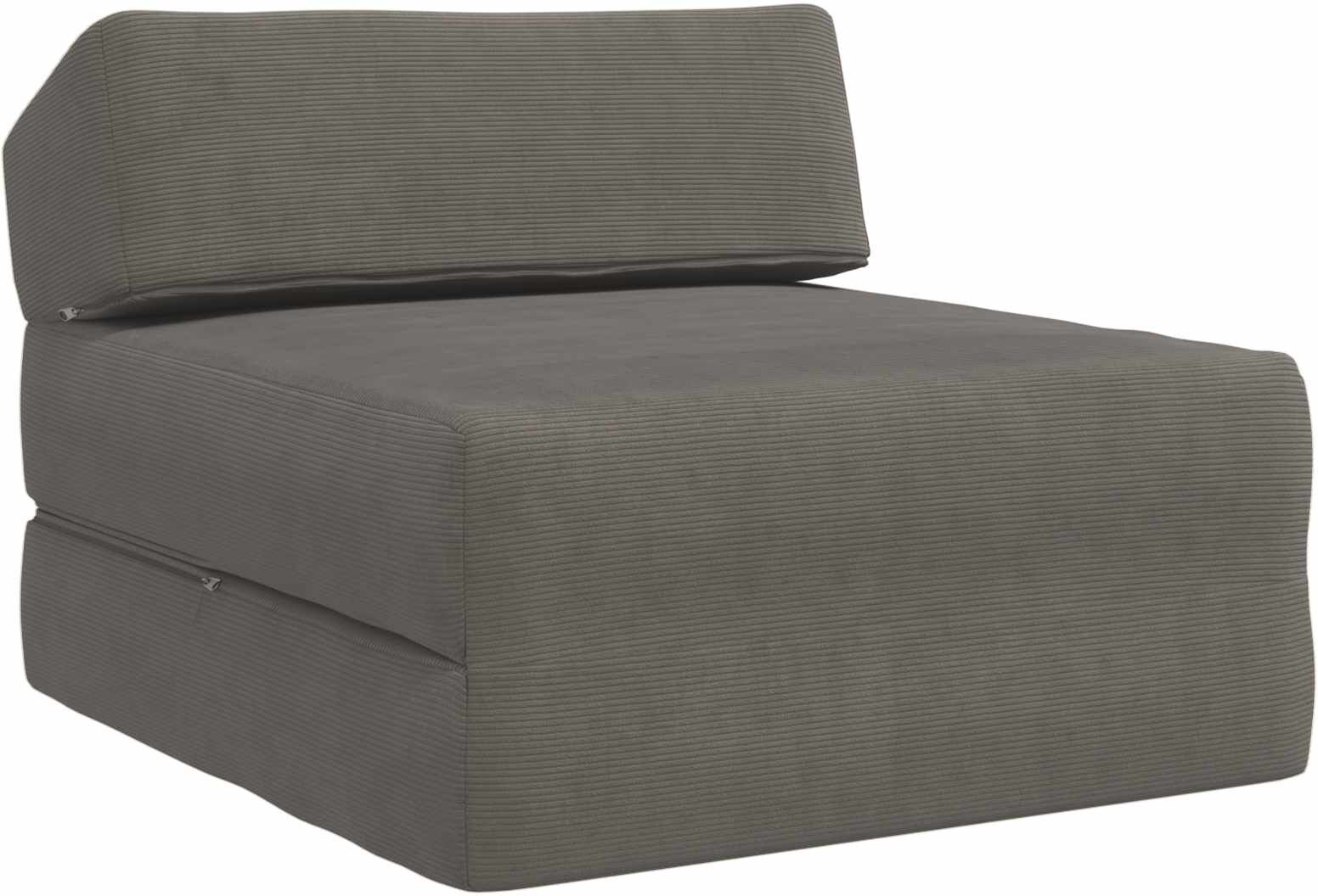 vidaXL Canapé-lit pliable Gris clair 60 x 70 x 41 cm Corduroy