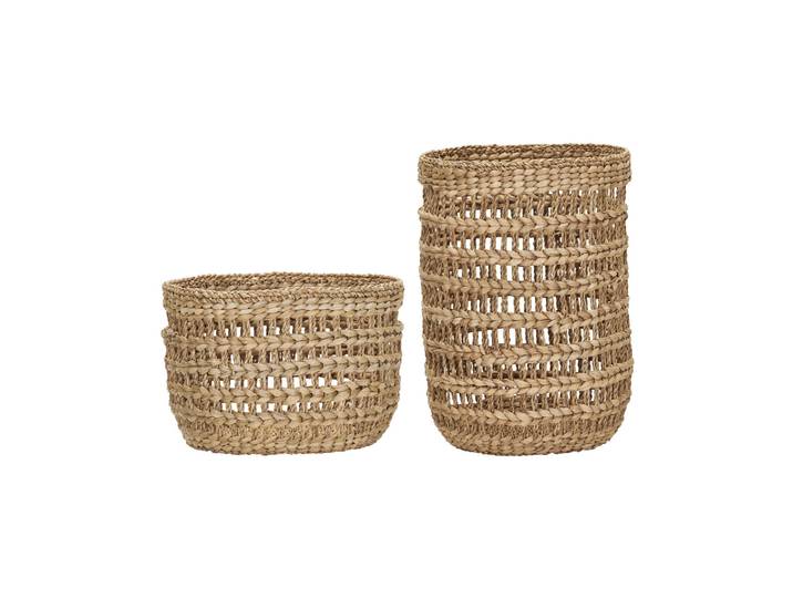 Paniers de rangement Lot de 2 Jonc de mer Naturel Ramla