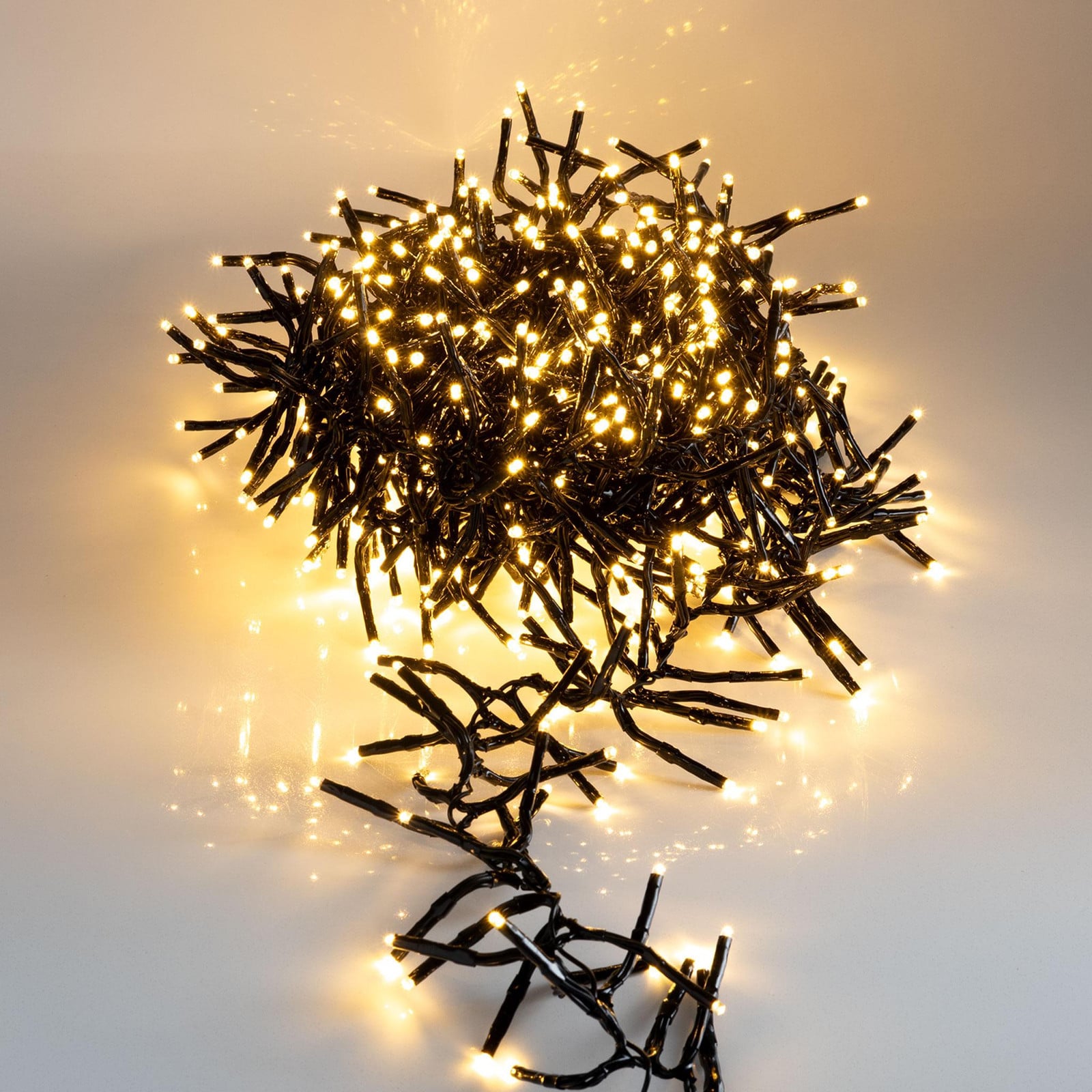 Spetebo Lichtslingering met 576 warmwitte LED's en timer - 4 meter