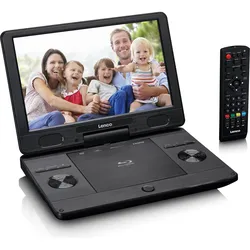 Lenco BRP-1150BK Tragbarer Blu-ray - DVD-Player (Tragbarer Blu-ray Player, Tragbarer DVD-Player), Bluray Player + DVD Player, Schwarz