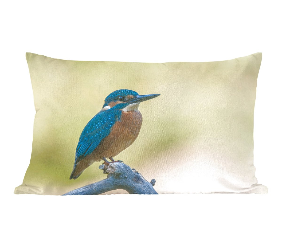 PillowMonkey Sierkussen IJsvogel met Tak - 60 x 40 cm