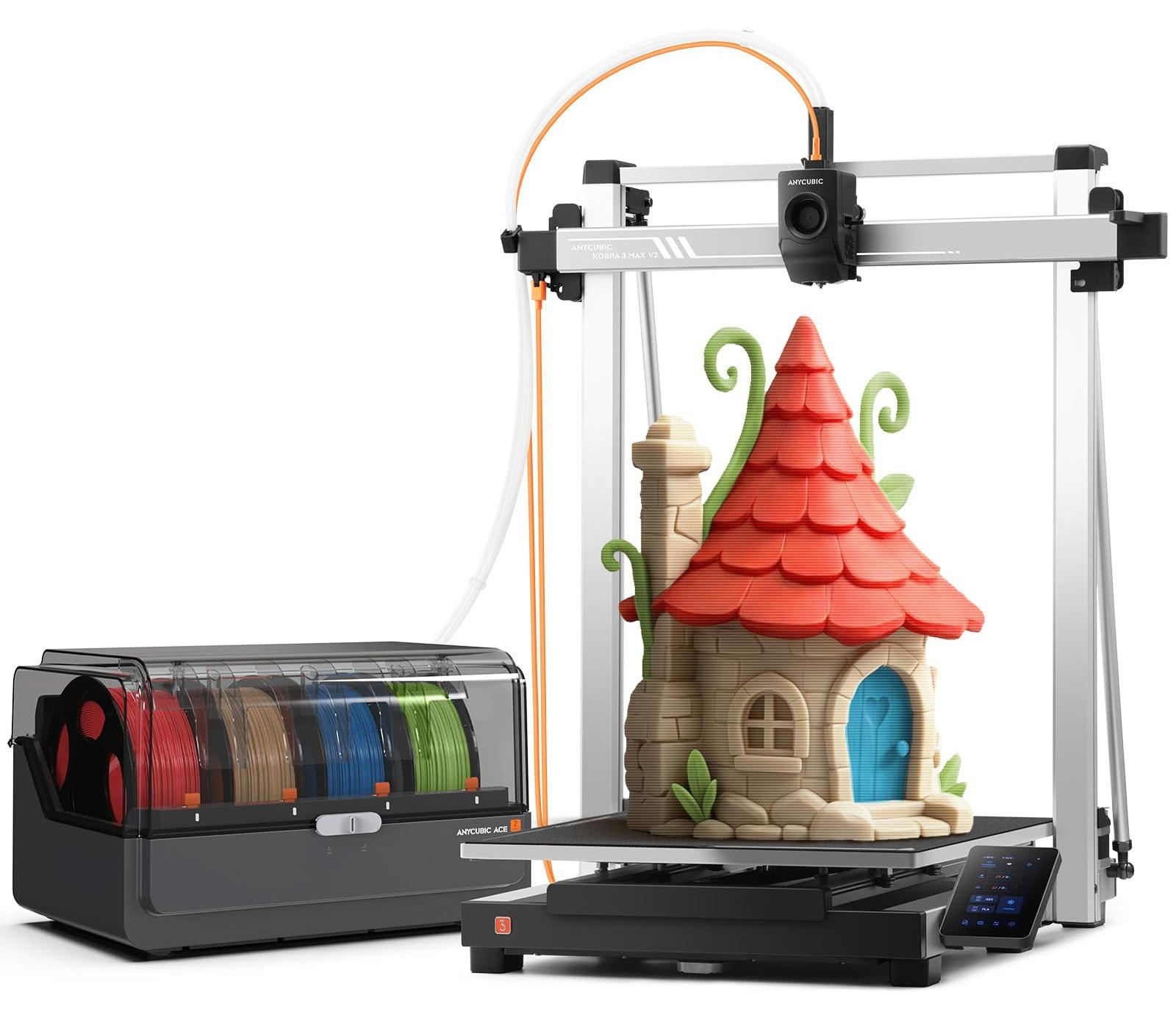 Anycubic Kobra 3 Max V2 Combo 3D-printer, H x B x D: 103 x 73 x 32 cm