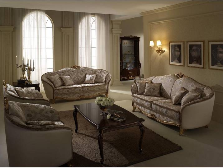 JVmoebel 2-Sitzer Elegantes Sofa im Barockstil mit luxuriöser Polsterung, 1 Teile, Made in Europa