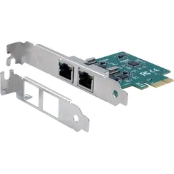 EXSYS EX-60102 - Netzwerkkarte, PCIe, Gigabit Ethernet, 2x RJ45