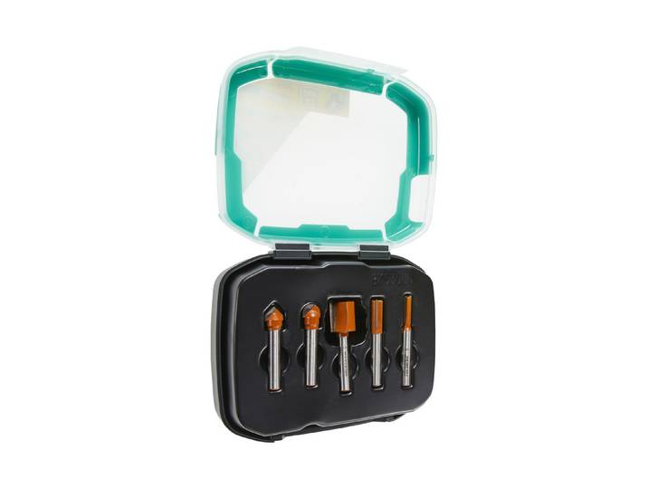 Wolfcraft Nutfräser-Set ⌀ 8 mm 5 Stück