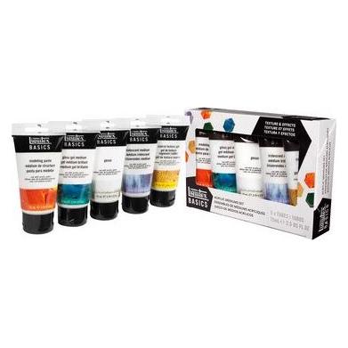 Winsor & Newton Basics acrylic medium set texture/effects 5x75ml (3699421)